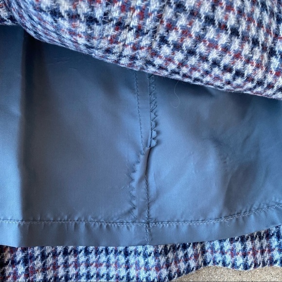 Orvis Vintage Wool Plaid Houndstooth Skirt - Picture 6 of 7